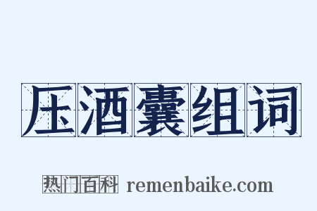 压酒囊组词是什么意思的图片